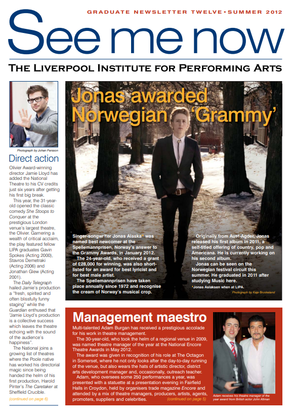 Graduate Newsletter - Summer 2012